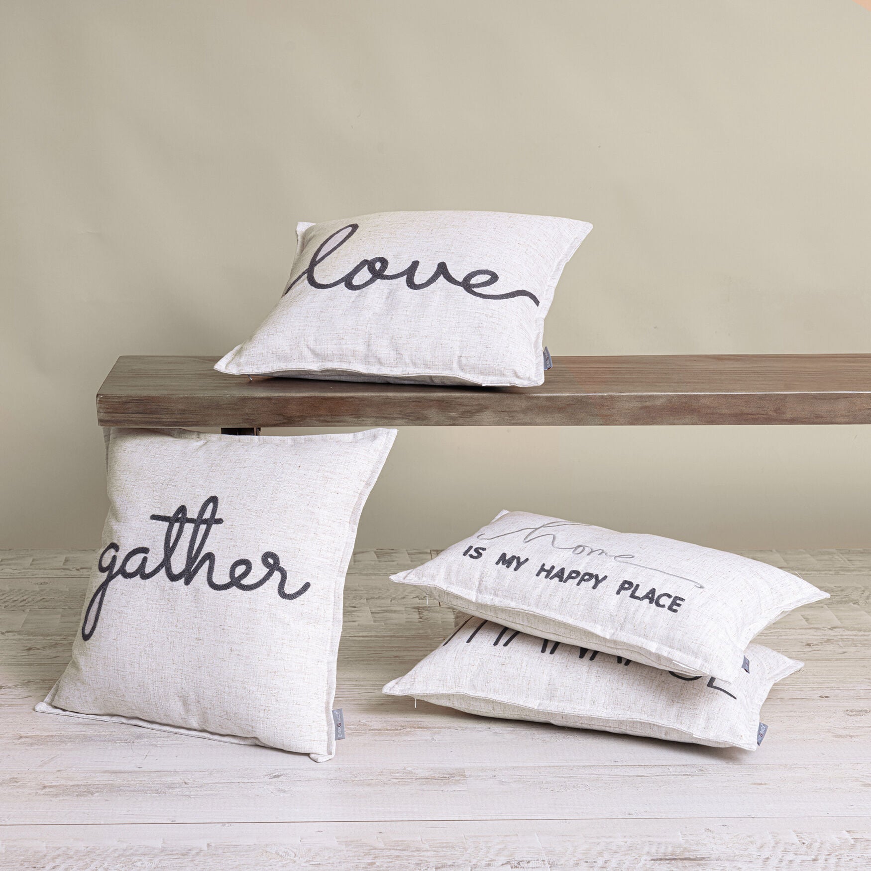 Waska Gather Sentiment Linen Blend Pillow, , alternate image number 3