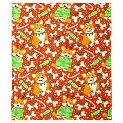 Christmas Corgie Silk Touch Throw