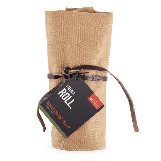 Canvas Roll-Up Cocktail Barware Kit, , alternate image number 2