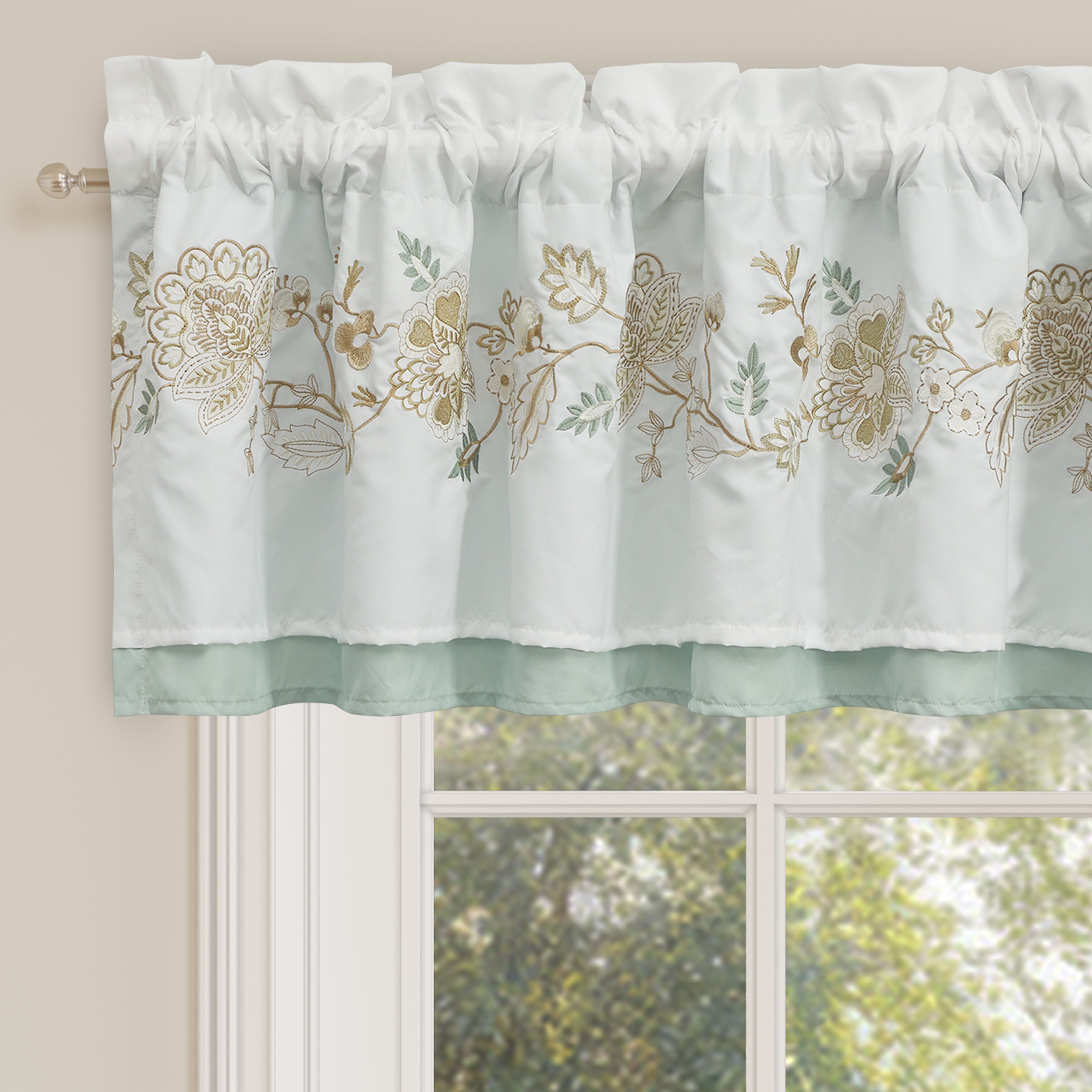 SPRING SOCIAL WINDOW STRAIGHT VALANCE, SPA, alternate image number 2