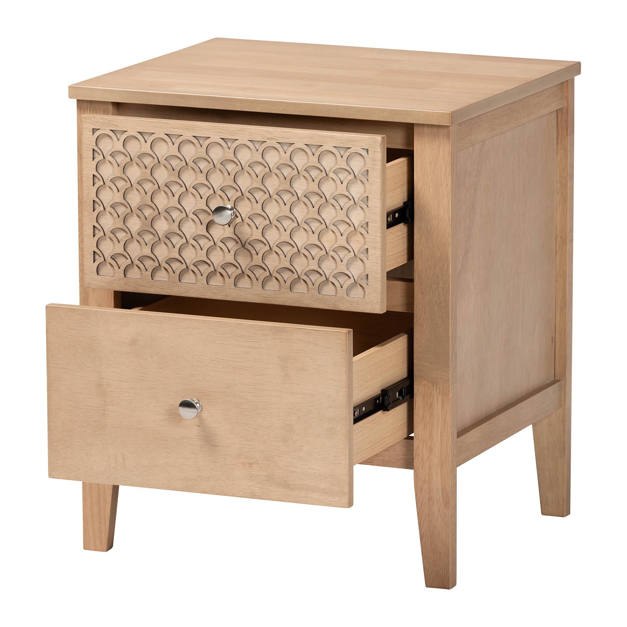 Lara Nightstand, BROWN, alternate image number 2