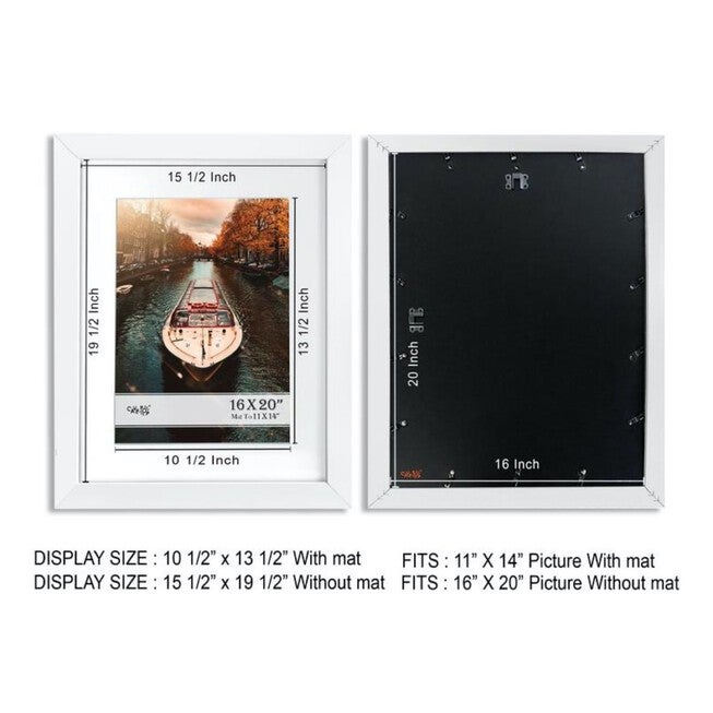 Black Wood Picture Frame With Mat 11X 14, , alternate image number 10