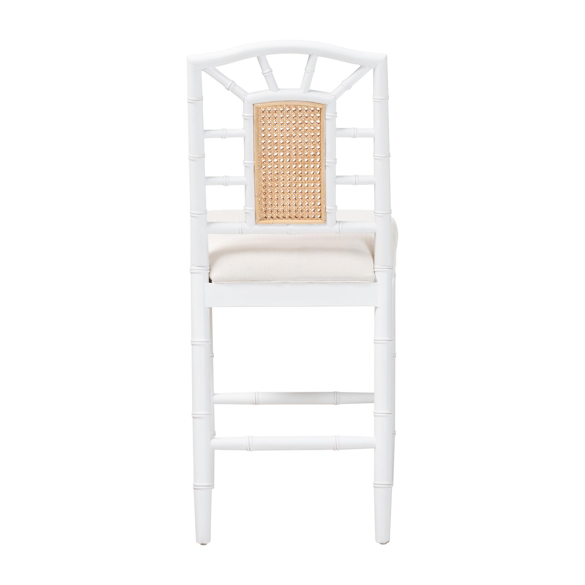 Victor White Counter Stool, WHITE BROWN, alternate image number 4