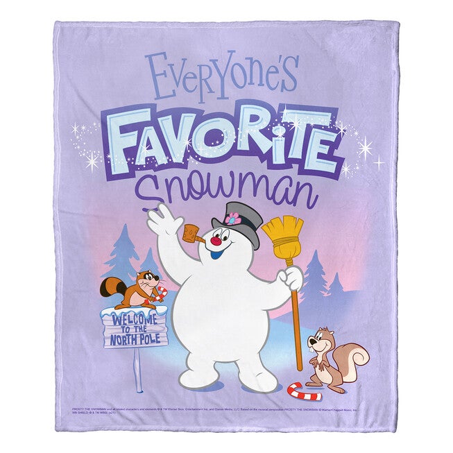 Frosty The Snowman Everyone'S Favorite Snowman Silk Touch Throw Blanket, , on-hover image number null