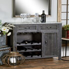 Black Farmhouse Wood Wine Storage, 36 x 32, , alternate image number null