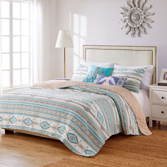 Phoenix Turquoise Quilt Set, , on-hover image number null