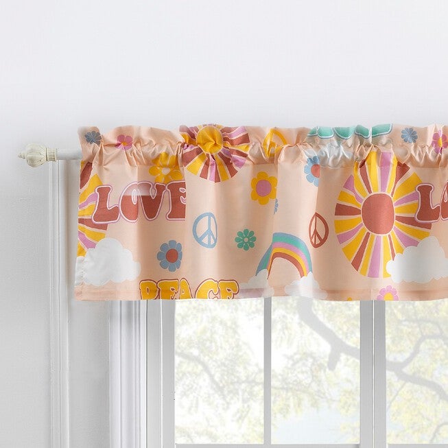 Cassidy Window Valance, PEACH, hi-res image number 0