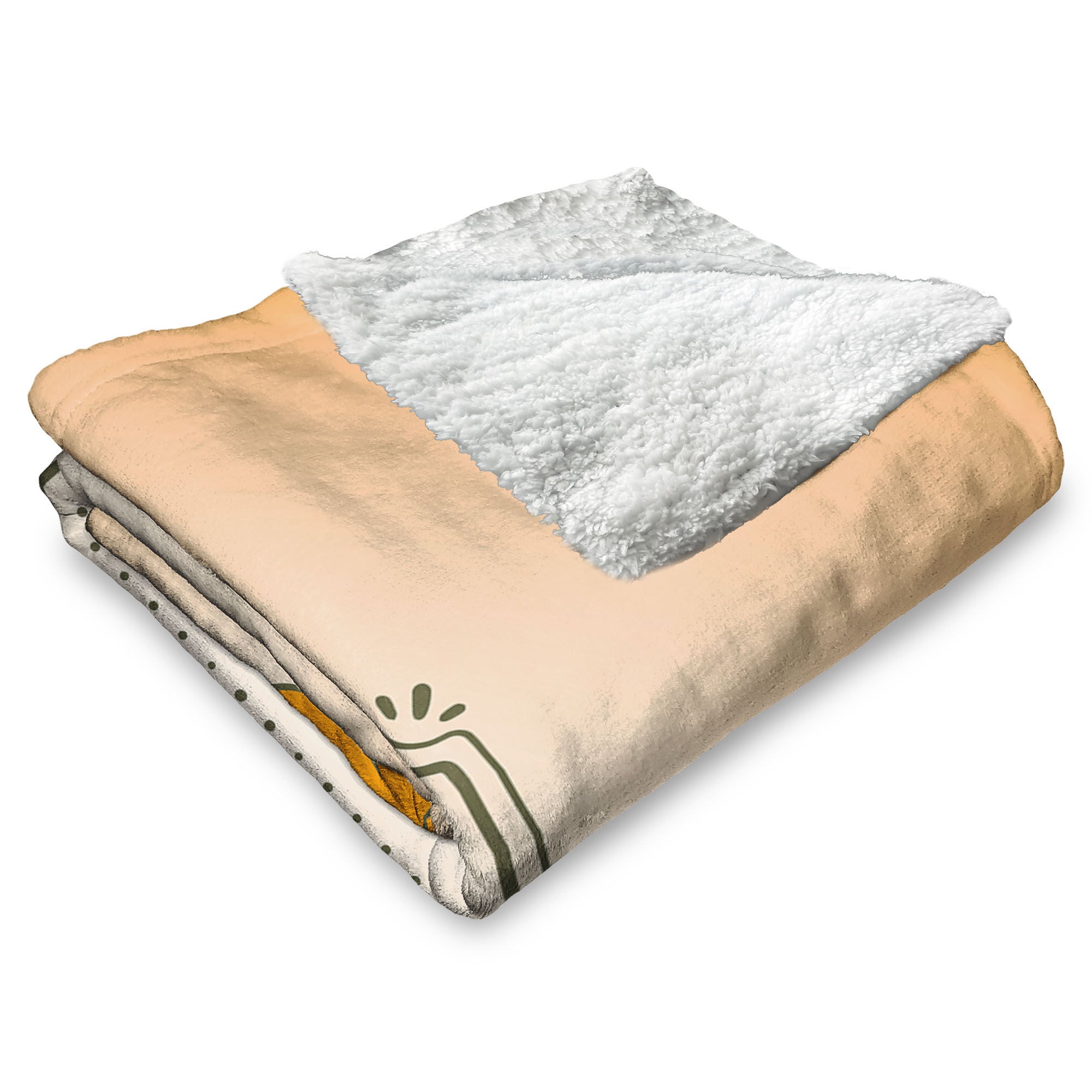 Nickelodeon Garfield Lazy Day Silk Touch Sherpa Throw Blanket 50x60 Inches, TAN, alternate image number 3