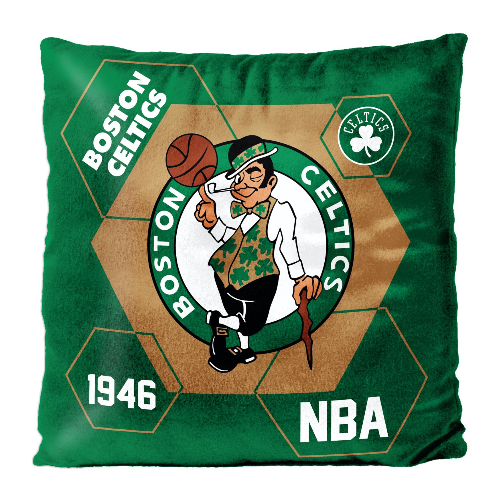 Celtics Velvet Reverse Pillow, MULTI, hi-res image number 0