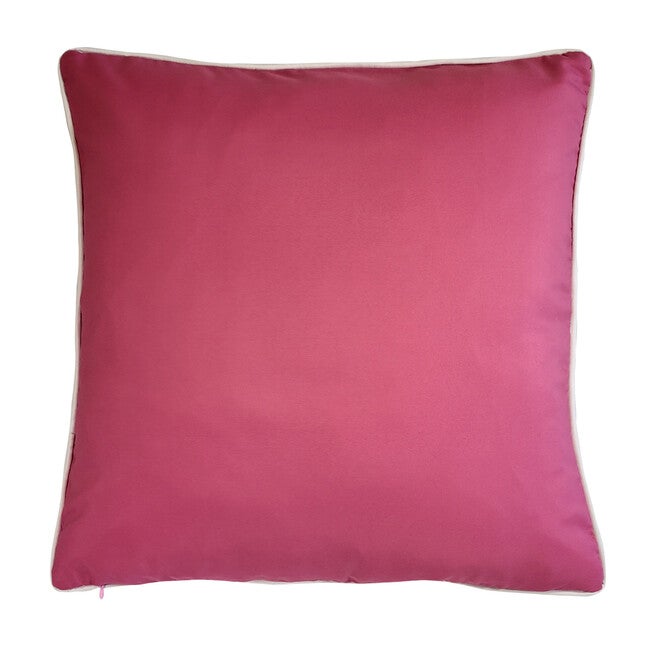 Edie @ Home Indoor/Outdoor Oversized Embroidered Quartrefoil Decorative Throw Pillow 20X20, Leaf/White, , on-hover image number 1