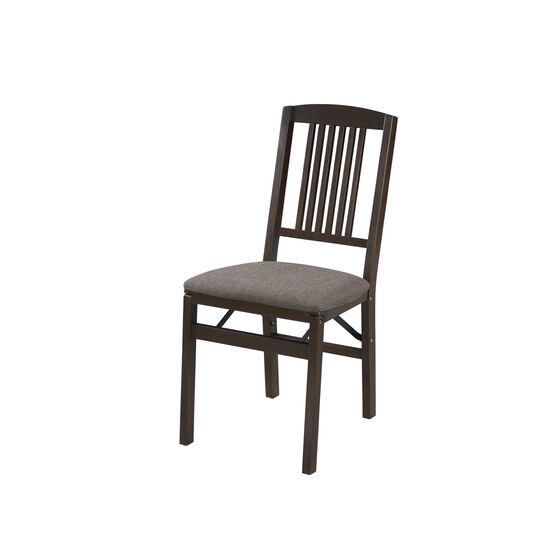 Simple Mission Wood Folding Chairs, Set Of 2, EXPRESSO JAX, hi-res image number null