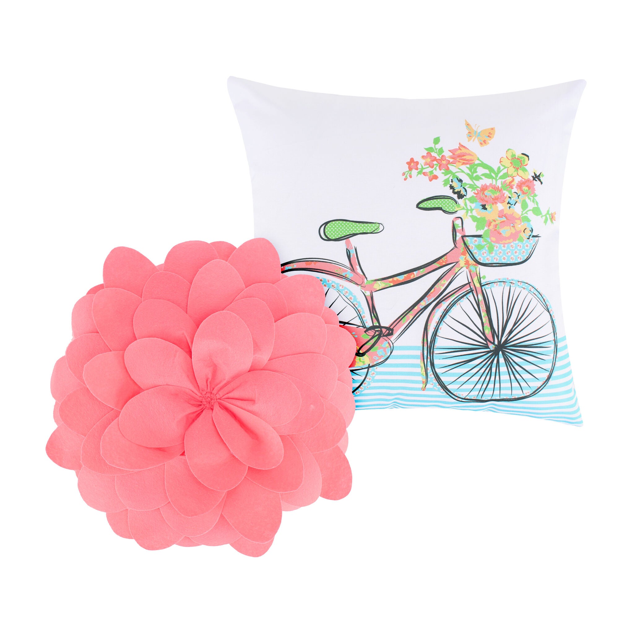 Watercolor Dream Finely Stitched Quilt Set with Decorative Pillows, WHITE, alternate image number 2