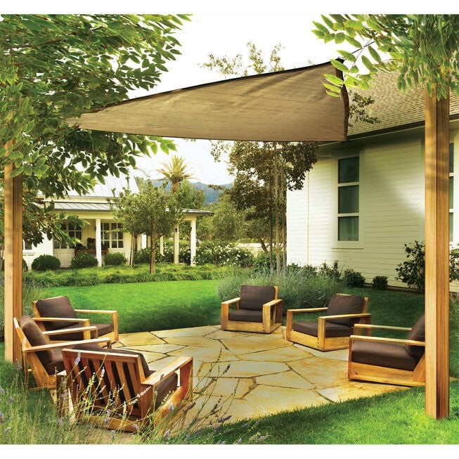 Shade Sail Triangle (Attachment point/pole not included) 16 x 16 ft. Sand, SAND, hi-res image number null