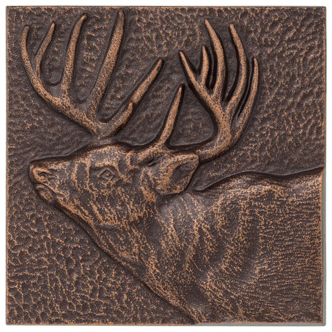 Buck 8 inches x 8 inches Indoor Outdoor Wall Décor, , on-hover image number 1