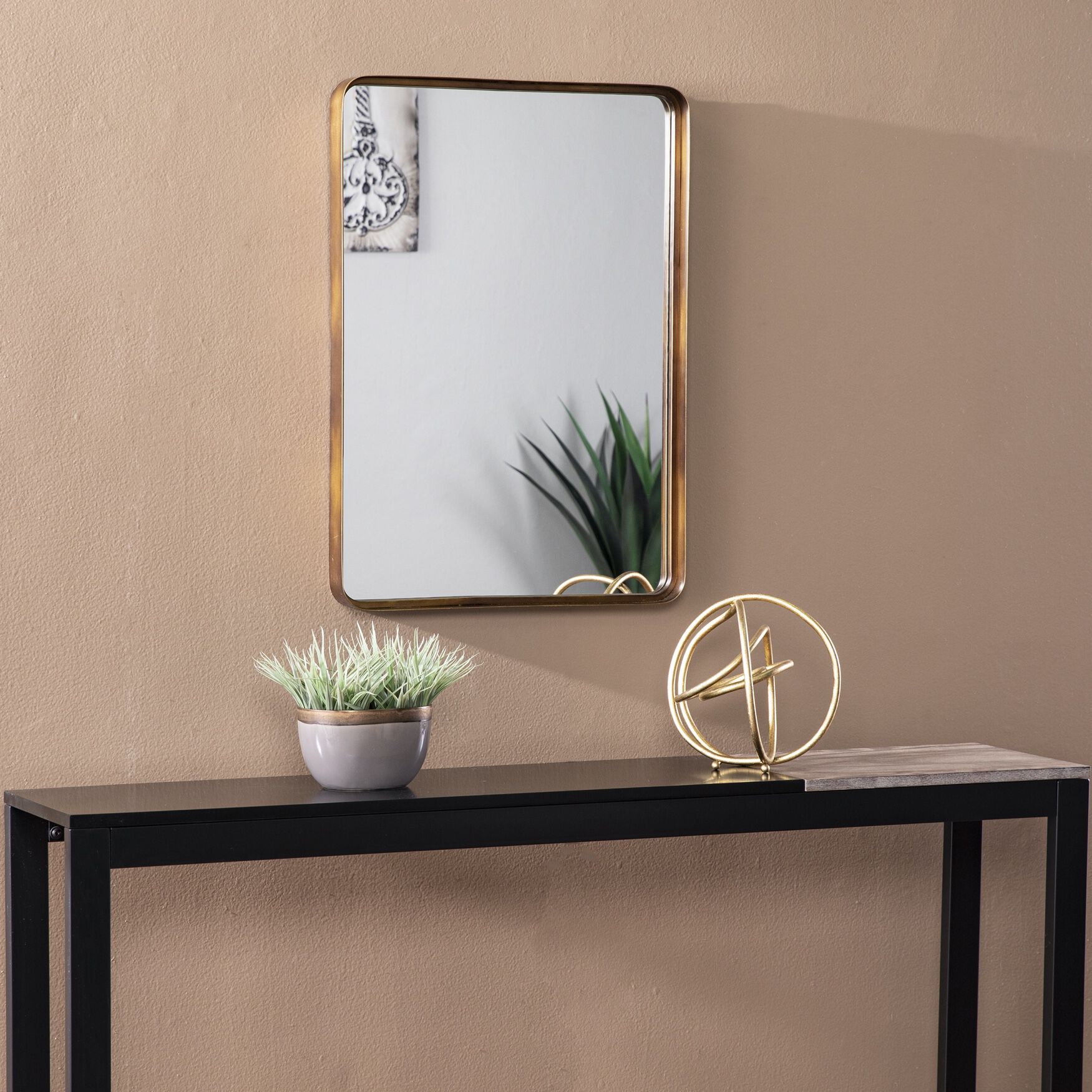 Waymire Decorative Mirror, GOLD, hi-res image number 0