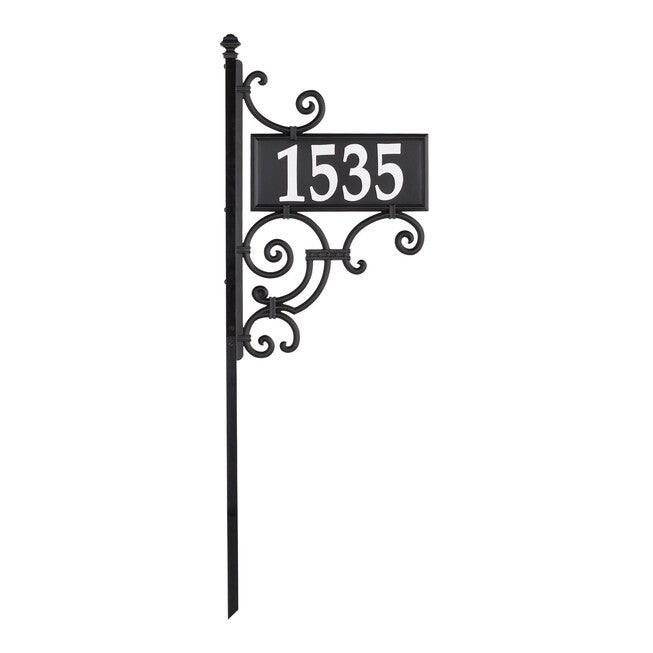 Nite Bright Ironwork Reflective Address Post Sign, , alternate image number 4