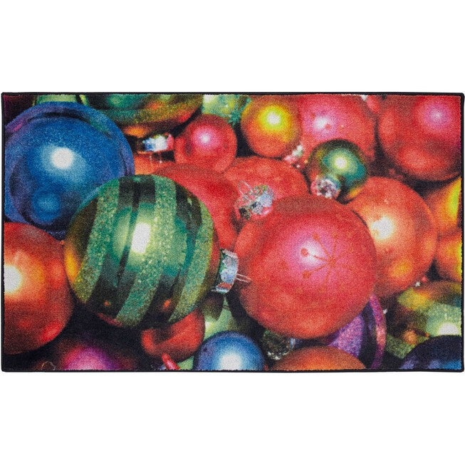 Christmas Ornaments Multi Kitchen Rug, MULTI, hi-res image number null