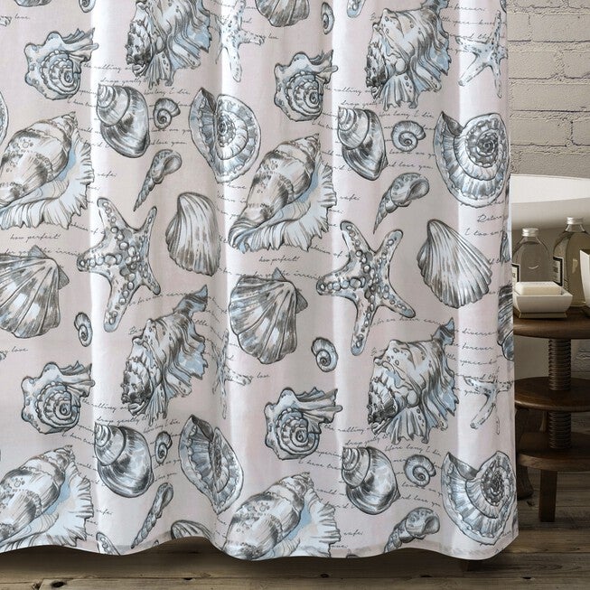 Cruz Shower Curtain, LINEN, hi-res image number 0