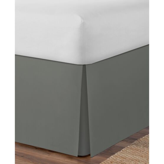 Space Maker Extra-Long 21" Drop length Silver Bed Skirt, , on-hover image number null