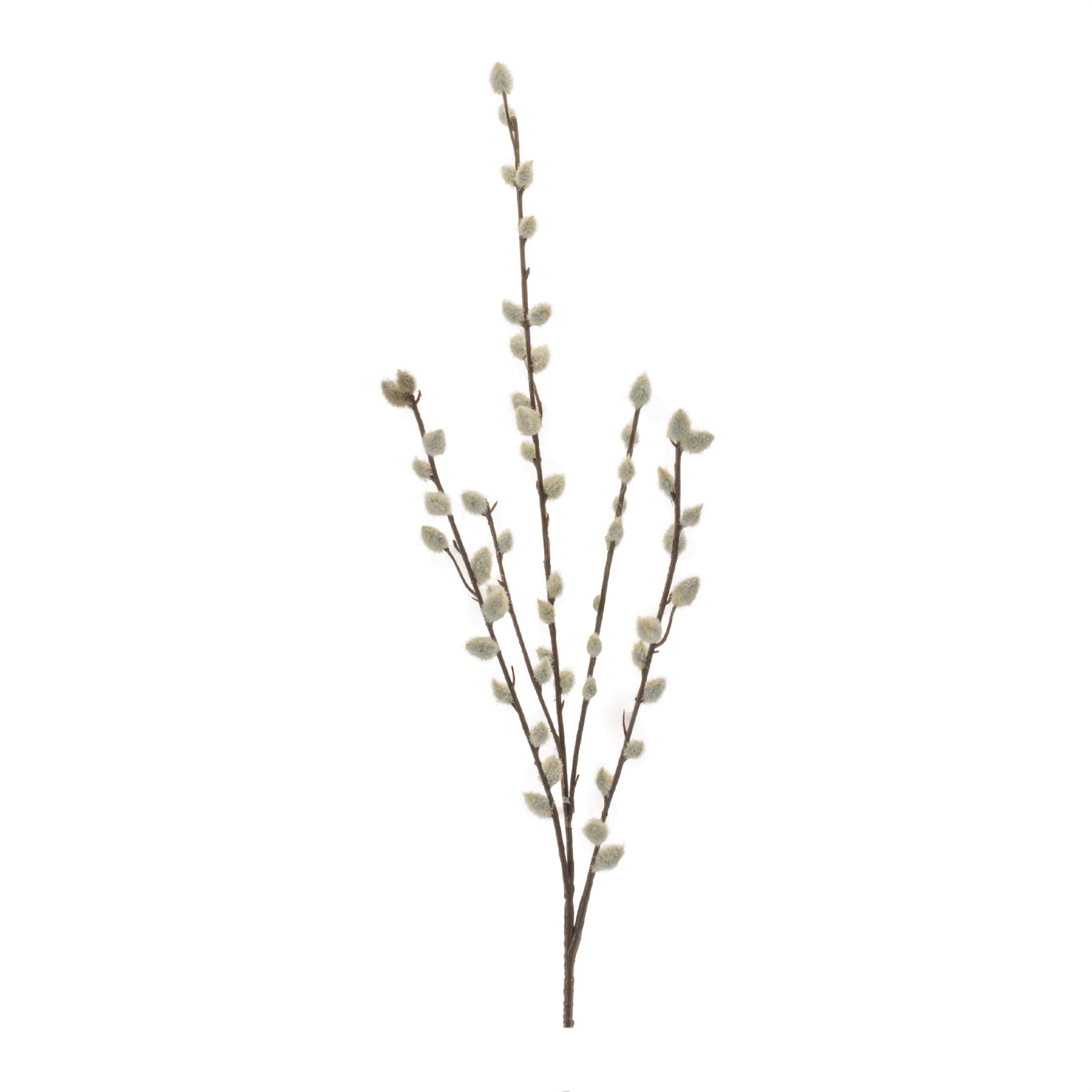 Pussy Willow Twig Spray Set of 6, GREEN, hi-res image number 0