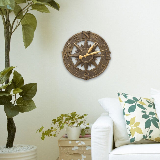 16 inches Compass Rose Clock, , alternate image number null