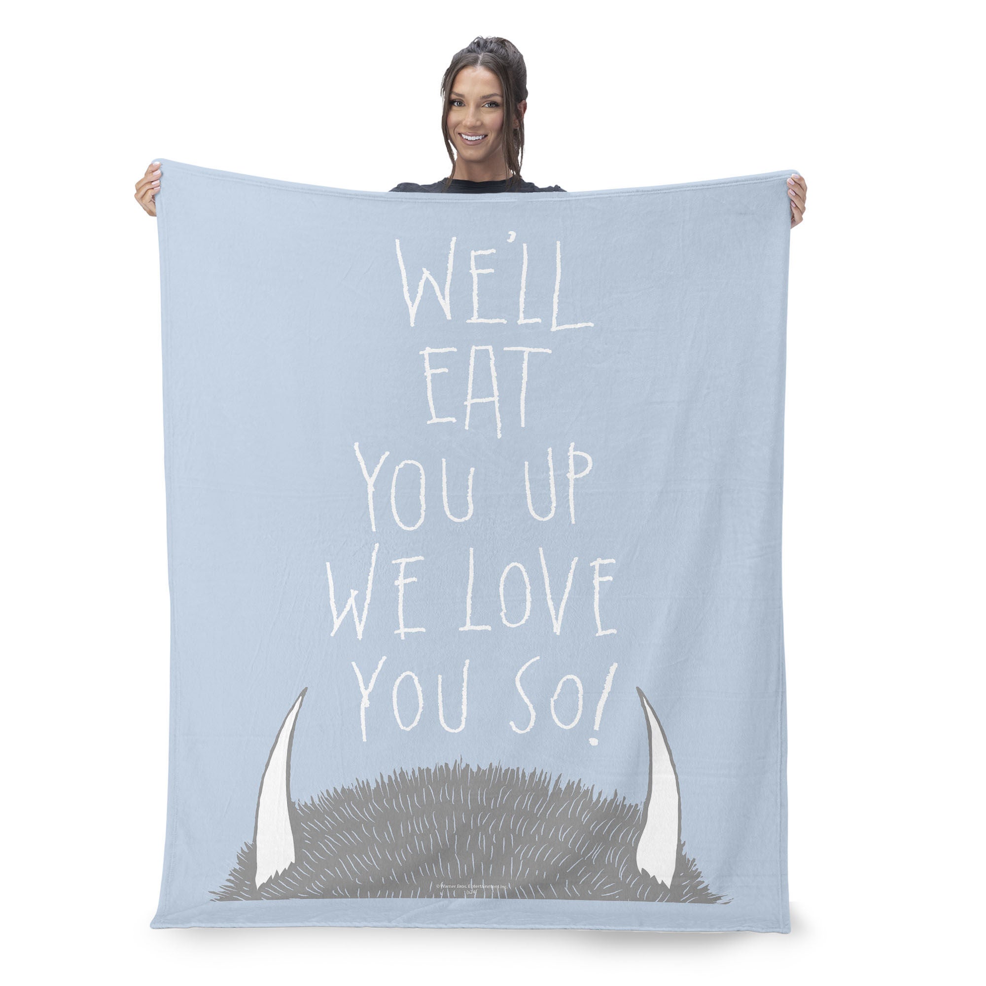 Warner Bros. Where the Wild Things Are Love you So Silk Touch Sherpa Throw Blanket 50x60 Inches, WILD THINGS, on-hover image number 1