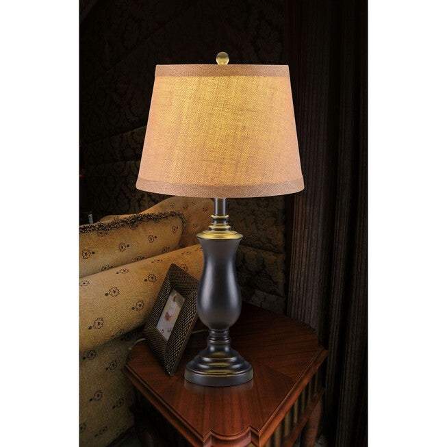 Black Resin 26 inches Table Lamp, , on-hover image number 1