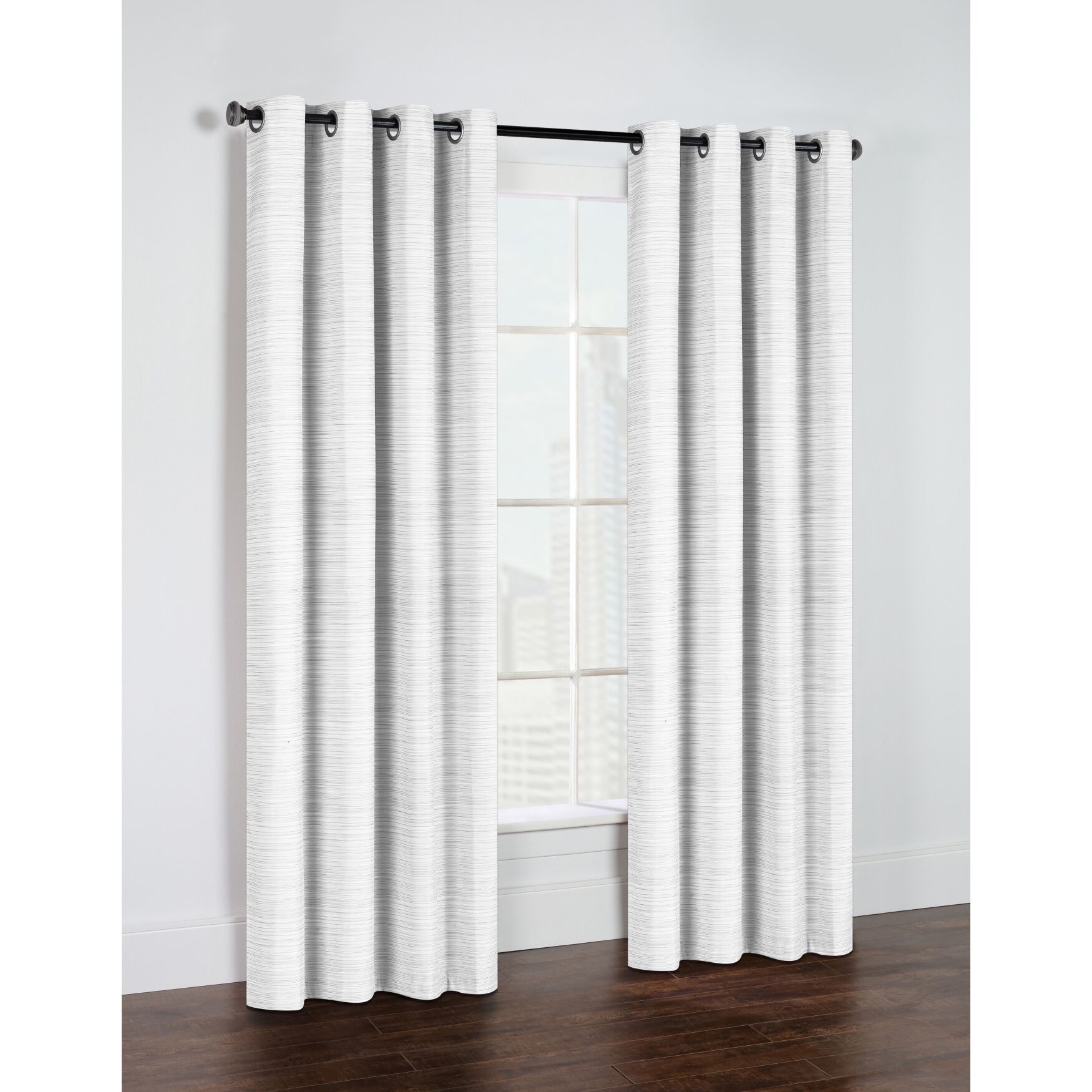 Shadow Blackout Grommet Curtain Panel, , alternate image number 12