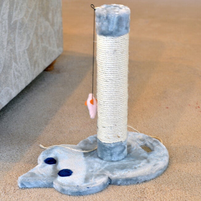 Mouse Shape Real Wood Cat Scratcher Toy, Sisal Scratching Post, , alternate image number 2