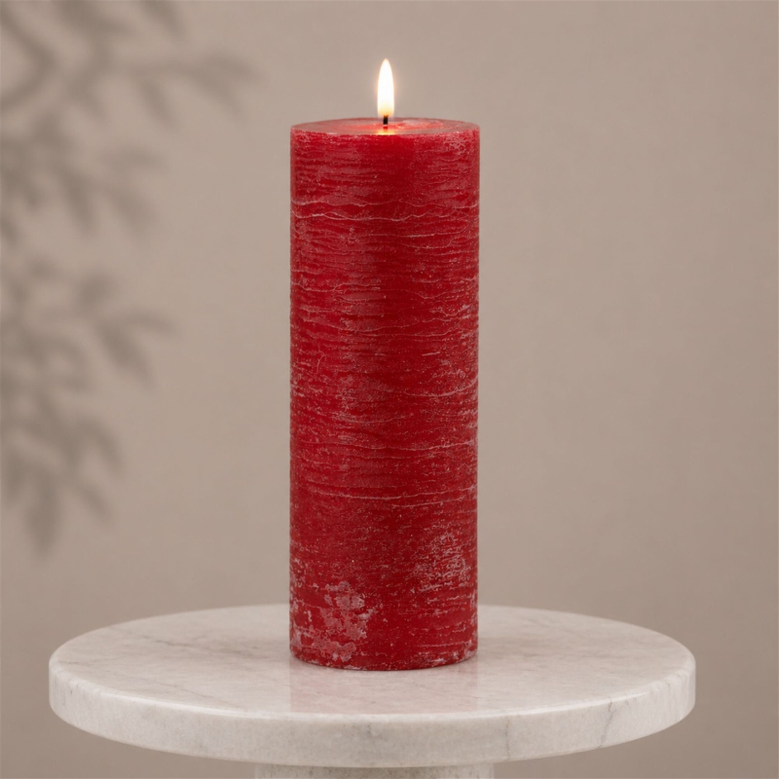 FIA Wick Red Pillar Candle (Set of 2), RED, alternate image number 2