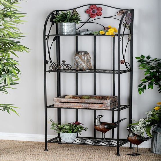 Black Iron Traditional Baker'S Rack, , alternate image number null