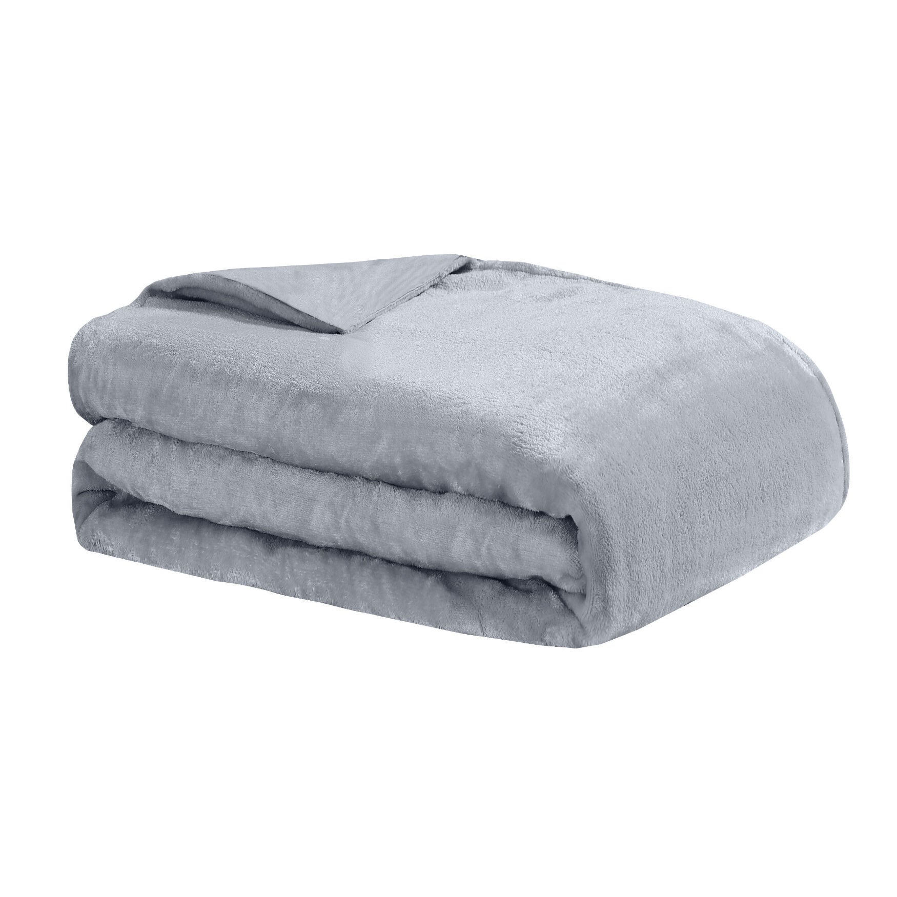 Crystal 15Lb Reversible Weighted Blanket with Cover, Silver Grey
