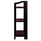 Stratford 3-Shelf Folding Bookcase-Espresso, , on-hover image number null