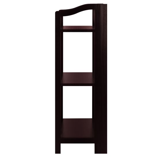 Stratford 3-Shelf Folding Bookcase-Espresso, , on-hover image number null
