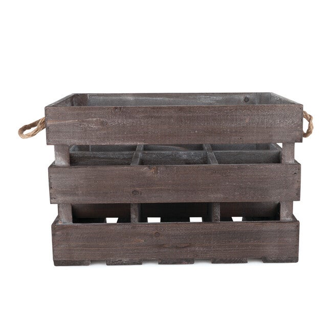 Wooden 6-Bottle Crate, , alternate image number null