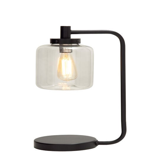 Black Metal Traditional Table Lamp, BLACK, hi-res image number null