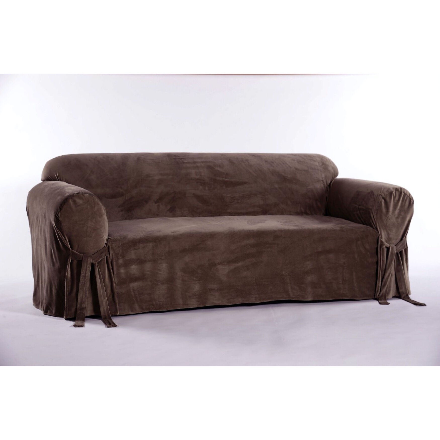 Royal Velvet Slipcover, BROWN, hi-res image number 0