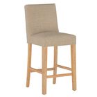 Linen Slipcover Barstool, LINEN SANDSTONE, hi-res image number null