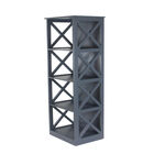 Grey Wood Traditional Shelving Unit, 51 " x 16 " x 12 ", , on-hover image number null