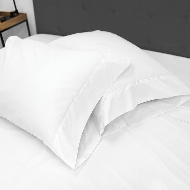 SensorPEDIC Ice Cool 400 Thread Count Cotton-Rich White Sheet Set, , alternate image number 4