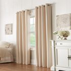 Thermalogic Antique Satin Indoor Single Grommet Curtain Panel, CHAMPAGNE, hi-res image number null