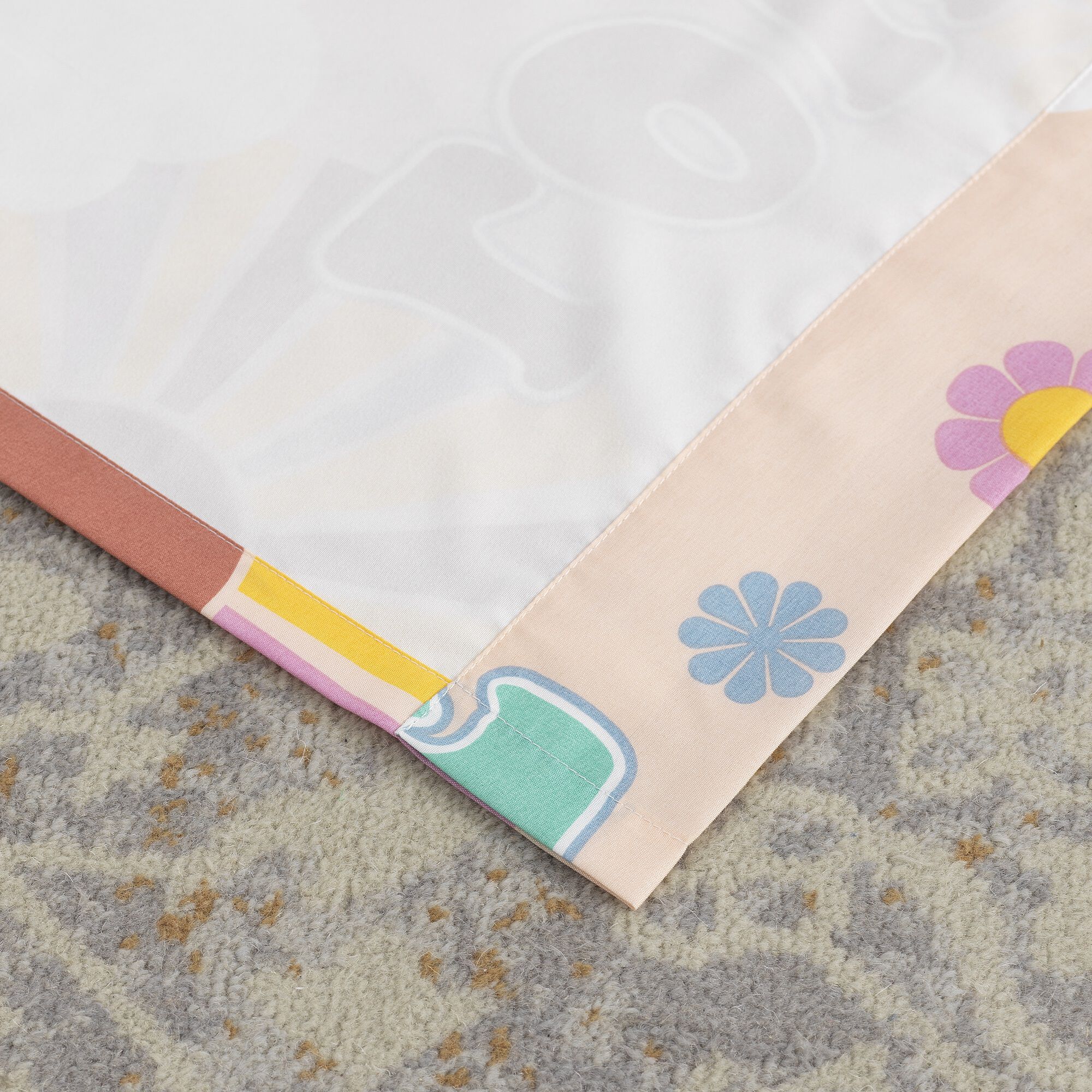 Cassidy Window Curtain Panels, Set of 2, 84 inches, PEACH, on-hover image number 1