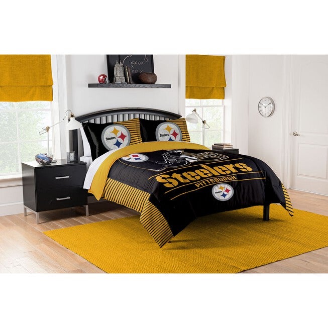 COMFORTER SET DRAFT-STEELERS, MULTI, hi-res image number null