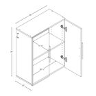 HangUps 24" Upper Storage Cabinet, Light Gray, , alternate image number null