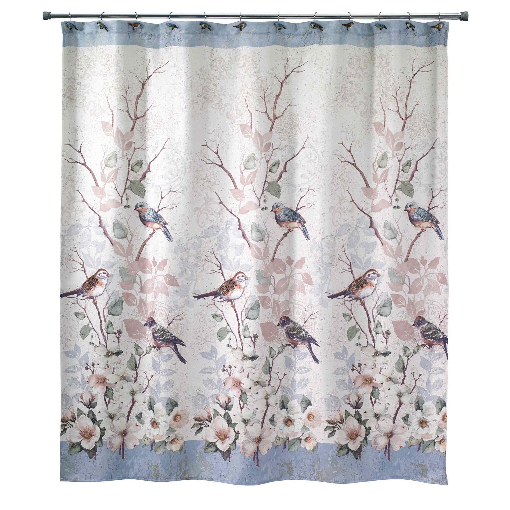 Novelty Shower Curtain, LOVE BIRD, hi-res image number 0