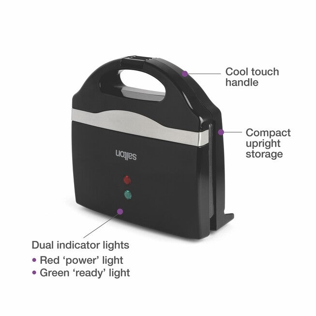 Sandwich Maker - Black, , alternate image number 3