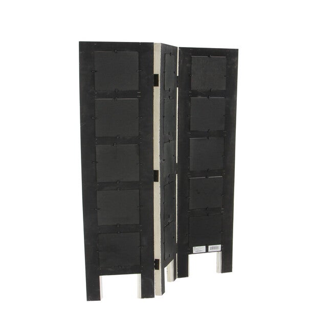 White Wood Farmhouse Room Divider Screen, 51 inches x 1 inches x 27 inches, , alternate image number null