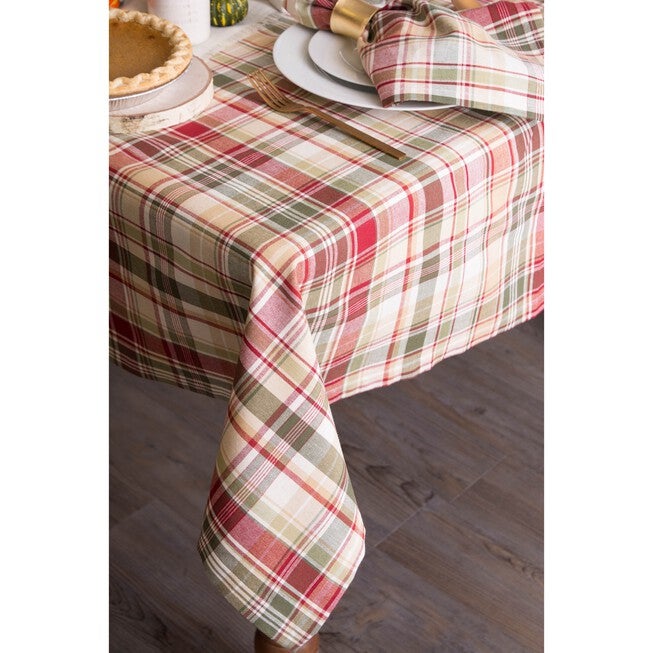 Give Thanks Plaid Tablecloth 60x120, , on-hover image number 1