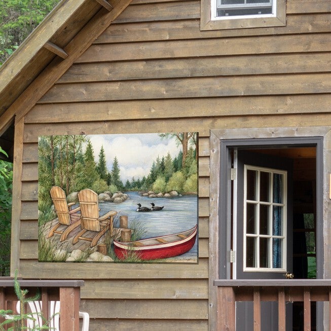 RED CANOE OUTDOOR ART 40X30, , on-hover image number 1
