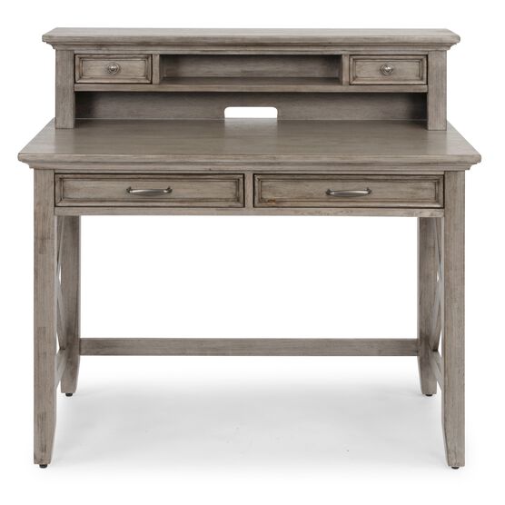 Mountain Lodge Gray Student Desk & Hutch, GRAY, hi-res image number null